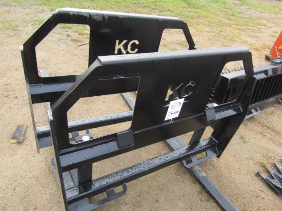 1003. 435-1201. UNUSED KC 42 INCH SKID LOADER PALLET FORKS, TAX