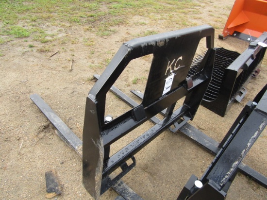 1004.435-1202. UNUSED KC 42 INCH SKID LOADER PALLET FORKS, TAX