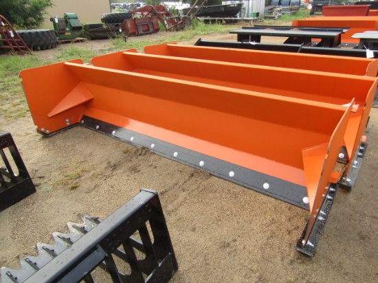 1007. 435-1205. UNUSED SKID LOADER 9.5 FT. SNOW PUSHER, TAX