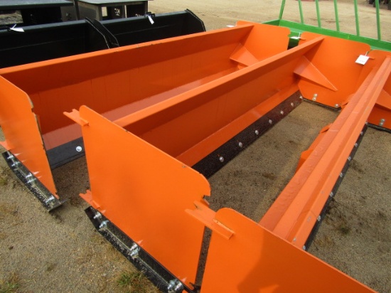 1008. 435-1206. UNUSED SKID LOADER 9.5 FT. SNOW PUSHER, TAX