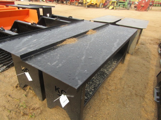 1012. 435-1210. 7.5 FT. STEEL WORK BENCH, TAX