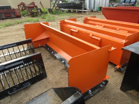 1020. 435-1218. UNUSED SKID LOADER 93 INCH SNOW PUSHER, TAX