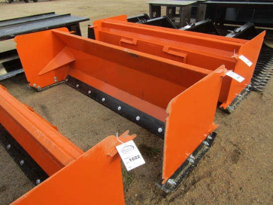 1021-435-1219. UNUSED SKID LOADER 93 INCH SNOW PUSHER, TAX