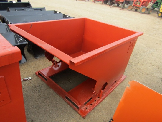 1026. 435-1224. UNUSED 3 YD. +/- FORK SLOTTED DUMPSTER, TAX
