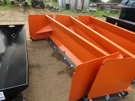1035. 435-1233. UNUSED 92” SKID LOADER SNOW PUSHER, TAX