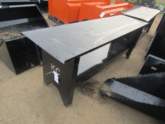 1040. 435-1238. UNUSED 26” X 90” METAL WORK BENCH, TAX
