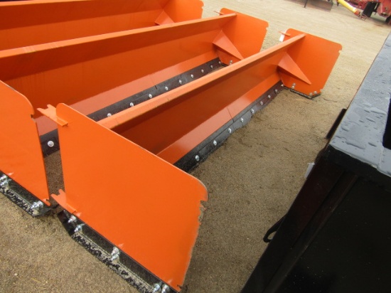 1049. 435-1247. UNUSED SKID LOADER 140” SNOW PUSHER, TAX