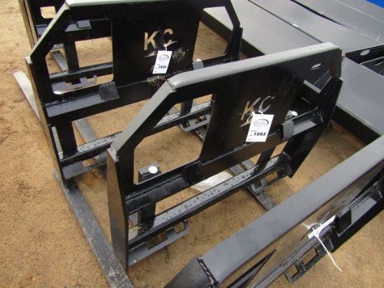 1053. 435-1251. UNUSED KC 42” SKID LOADER PALLET FORKS, TAX