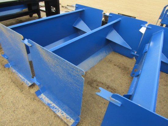 1070. 435-1267. UNUSED 68” SKID LOADER SNOW PUCHER, TAX