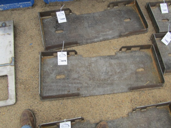 1079. 435-1276. UNUSED SOLID SKID LOADER BACK PLATE, TAX