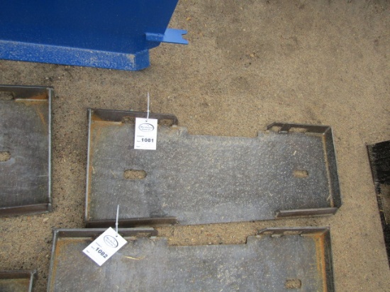 1081. 435-1278. UNUSED SOLID SKID LOADER BACK PLATE, TAX