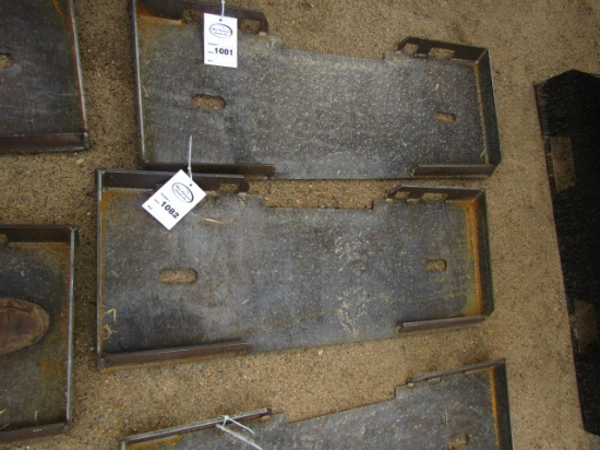 1082. 435-1279. UNUSED SOLID SKID LOADER BACK PLATE, TAX