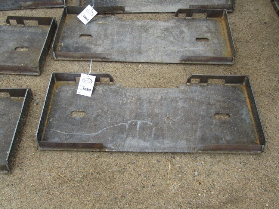 1083. 435-1280. UNUSED SOLID SKID LOADER BACK PLATE, TAX