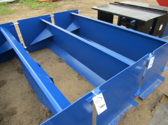 1085. 435-1282. UNUSED 92” SKID LOADER SNOW PUSHER, (BLUE) TAX
