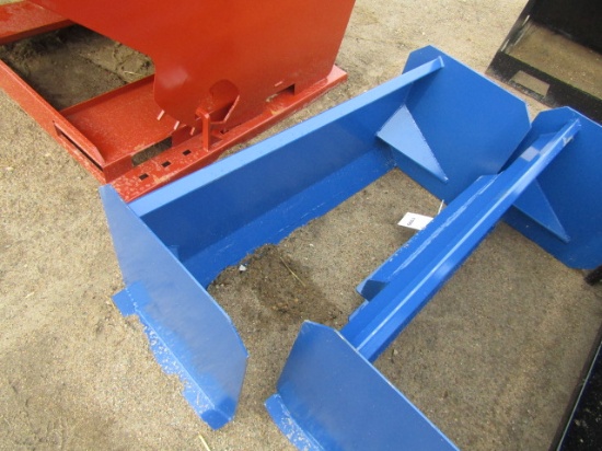 1091. 435-1288. UNUSED 48 INCH SKID LOADER SNOW PUSHER, TAX