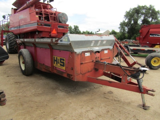 939. 379-962, H&S 270 SINGLE AXLE MANURE SPREADER, HYDRAULIC ENDGATE, NEWER CHAIN AND BEATER UPDATE