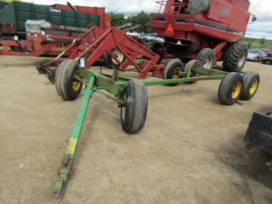 941. 383-978. JOHN DEERE 1275 TANDEM AXLE WAGON, EXT. POLE, 12.L-15 TIRES, TAX / SIGN ST3