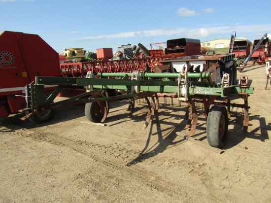 964. 397-1027, GLENCOE 12 SHANK CHISEL PLOW, 3 BAR HARROW, TAX / SIGN ST3