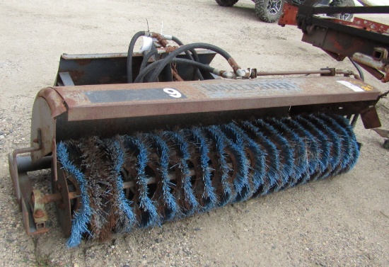 968. 424-1111. SKID LOADER MOUNTED 68 INCH SUPER SWEEP BROOM , TAX
