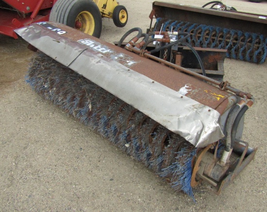 969. 424-1112. SKID LOADER MOUNTED 69 INCH BROOM, TAX