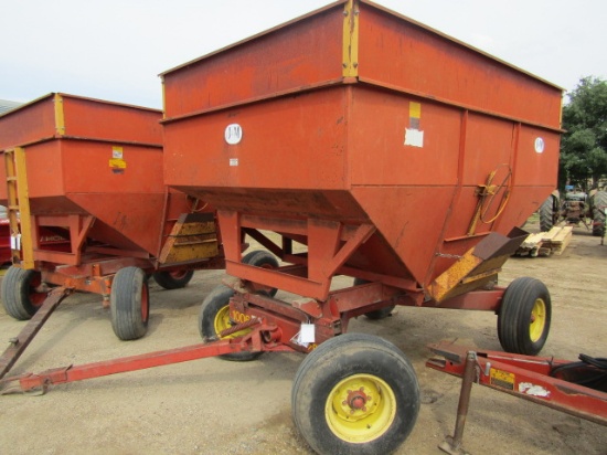 979 412-1181 J&M GRAVITY BOX, EXTITION, ON PEQULA 1006 GEAR, EXT. POLE, FLOTATION TIRES,
