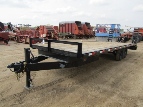 986 437-1178 2024 TAYLOR 8’ X 20’ DECK OVER TRAILER, 5’ BEAVER TAIL, RAMPS, TANDEM AXLE,