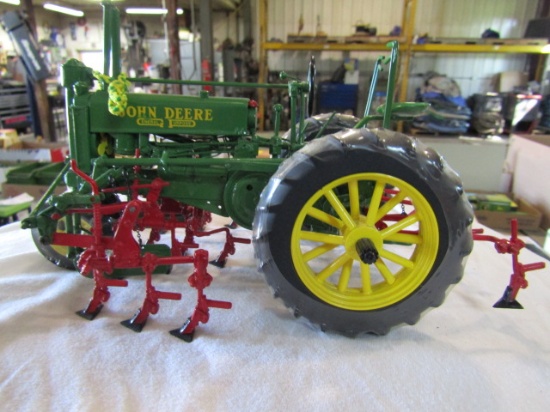 905. 1/16 ERTL JD A W/ CULTIVATOR, PRECISION # 2, NO BOX