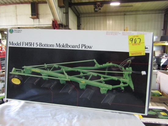 907. 1/16 ERTL JD F 145 PLOW, PRECISION # 6, NIB