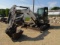 340. 2015 MELROE MODEL E-42 MINI EXCAVATOR, CAB, AC, HEAT, 36” SMOOTH BUCKE