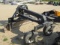 349.BOBCAT 7 FT. HYDRAULIC TILT AND ANGLE GRADER BLADE WITH FRONT GAUGE WHE