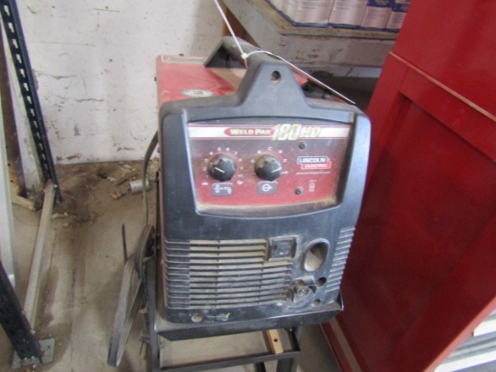279. LINCOLN WELDPAK 180 HD WIRE FEED WELDER ON PORTABLE CART, TAX