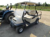 303. 2004 CLUB CAR PRECEDENT ELECTRIC GOLF CART, REAR SEAT WITH FOLD DOWN W