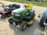 305. JOHN DEERE MODEL X585 HYDROSTATIC LAWN TRACTOR,  54-C 50 INCH MOWER DE