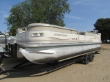 323. 2002 STARCRAFT MODEL 240 ORION 24 FT. TRITOON, 115 H.P. YAMAHA FOUR ST