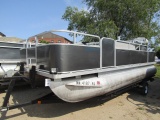 327. 1998 NORTHWOODS MODEL 2022NC 20 FT. PONTOON,  2008 HONDA 40 H.P. FOUR
