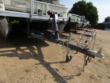 334. 1989 SCISSOR STYLE TANDEM AXLE PONTOON TRAILER, ELECT. WINCH, THE TITL