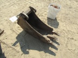 341. 12” EXCAVATOR BUCKET WITH TEETH, TAX