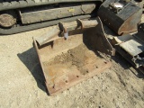 346. 36” EXCAVATOR BUCKET, NEEDS REPAIR, TAX