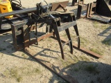 353. SKID LOADER 48” PALLET FORKS WITH HYDRAULIC GRAPPLE, TAX