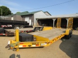 366. 2019 DCT HD 20’ TANDEM AXLE SKID LOADER TRAILER, RAMPS, 14 PLY TIRES,
