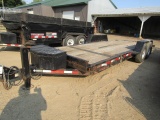 367. 2015 MIDSOTA 20 FT. TANDEM AXLE TILT BED TRAILER, 14 PLY TIRES, ELECTR