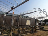 374. HEWITT ALUMINUM BOAT LIFT, 12VOLT SOLAR POWERED, COVER, USED WITH 1950