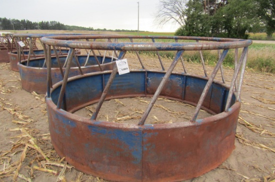 1203. 9 FT. HD ROUND BALE FEEDER WITH HAY SAVER