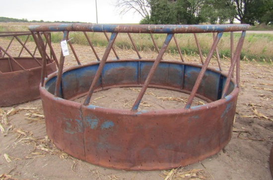 1205. 9 FT. HD ROUND BALE FEEDER WITH HAY SAVER