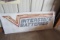 954. INTERSTATE BATTERY SINGLE SIDED METAL SIGN, 24” X 60”