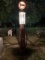 958. WAYNE VISIBLE GAS PUMP, ORIGINAL METAL GRAPHICS, ORIGINAL TYDOL GLOBE,