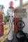 965, WAYNE VISIBLE GAS PUMP, BRASS NOZZLE, REPRODUCTION SKELLY GLOBE
