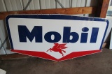 949. MOBIL PEGASUS DOUBLE SIDED PORCELAIN SIGN, 80” WIDE X 40.5” HIGH,  NUM