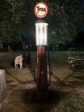 958. WAYNE VISIBLE GAS PUMP, ORIGINAL METAL GRAPHICS, ORIGINAL TYDOL GLOBE,