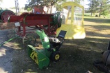 984. JOHN DEERE MODEL TRS 26 WALK BEHIND SNOWBLOWER, STARTS AND RUNS, ELECT